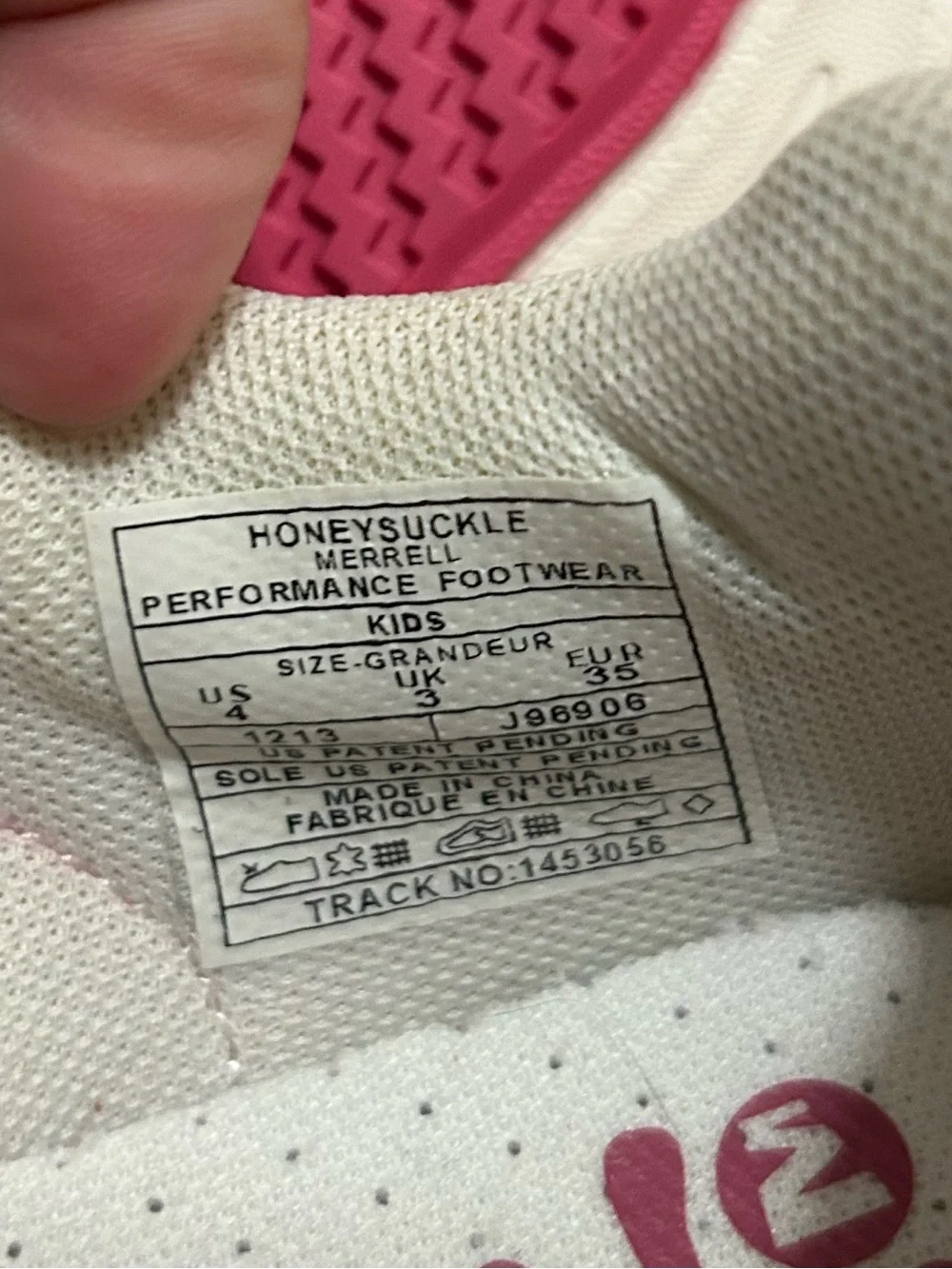Merrell Kids Honeysuckle Pink and Cream Water Shoe Performance Footwear Beach